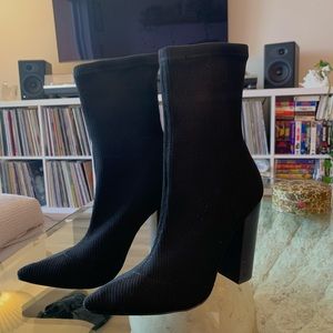 Steve Madden Sock Heeled Boots